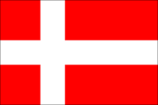 bus with driver in Denmark photo flag denmark